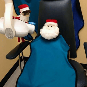 santa at the dentist
