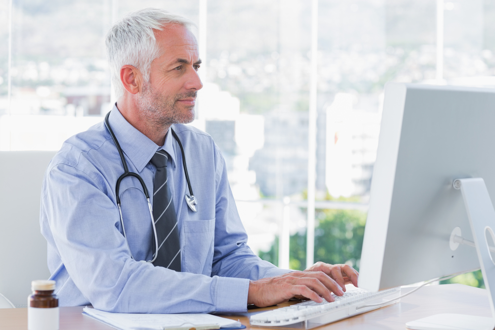 doctor writing a blog