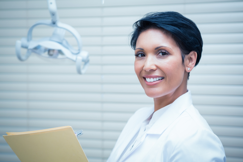 smiling female dentist