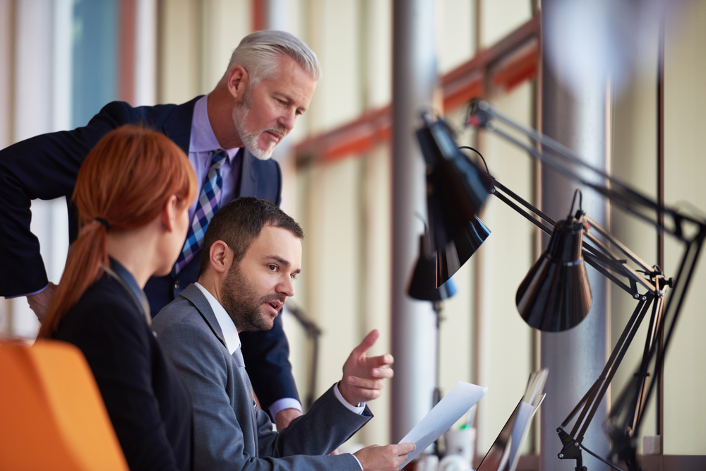 business people discussing ideas