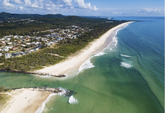 An estuary - where to water ebbs and flows