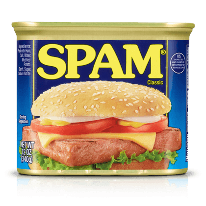 The iconic SPAM container from spam.com